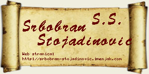 Srbobran Stojadinović vizit kartica
